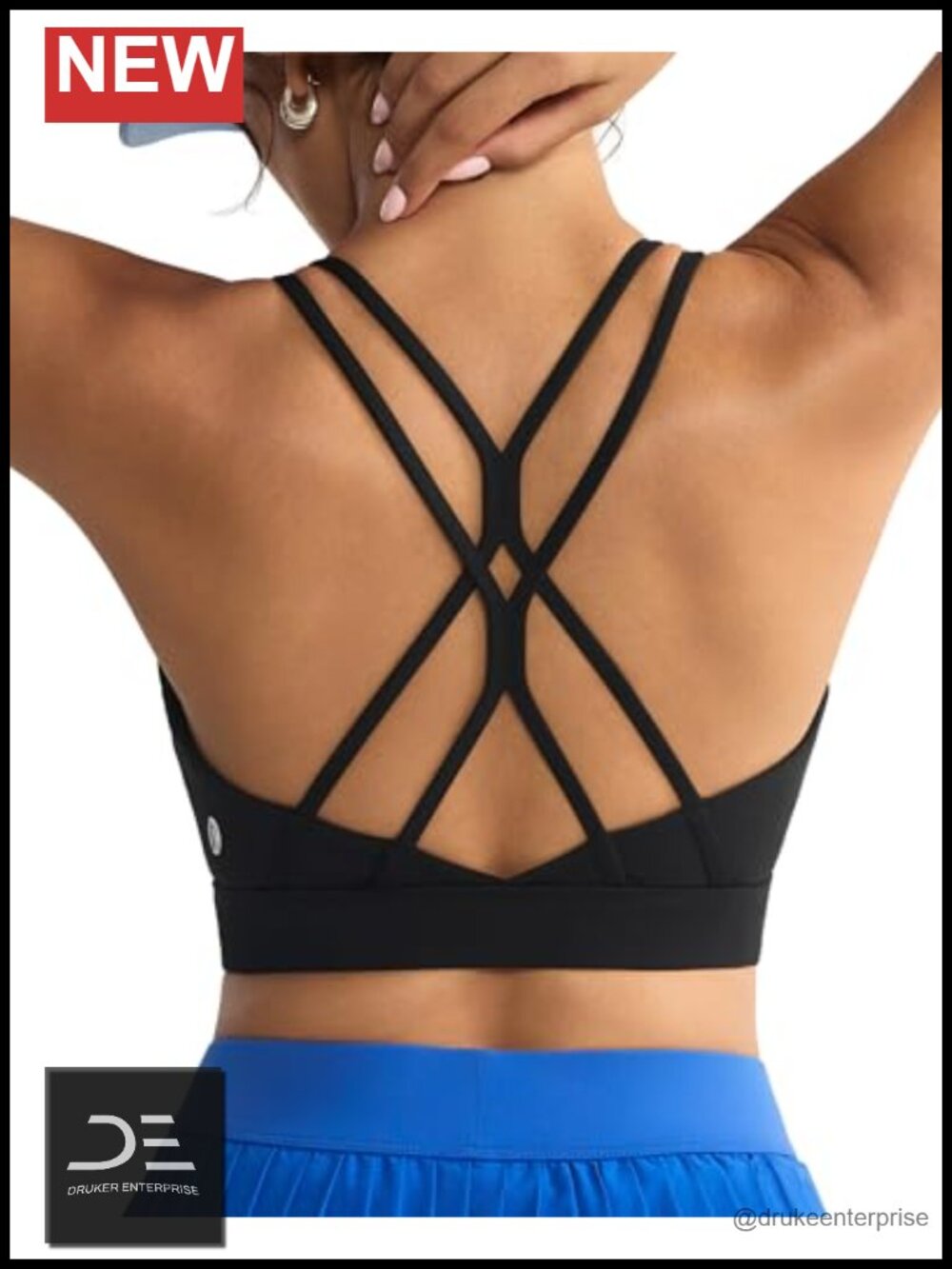 Strappy Crisscross Low Impact Padded Sports Bra Removable Cups